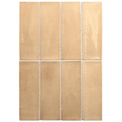 Equipe Miyako Керамогранит Golden ochre gloss 5x15 глазурованный глянцевый