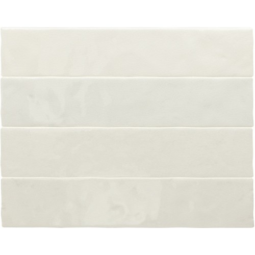 Equipe Menorca Настенная керамическая плитка White 6.5x32.8 глазурованный глянцевый