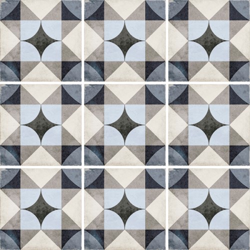 Equipe Art Noveau Керамогранит Palais Blue 20x20 натуральный