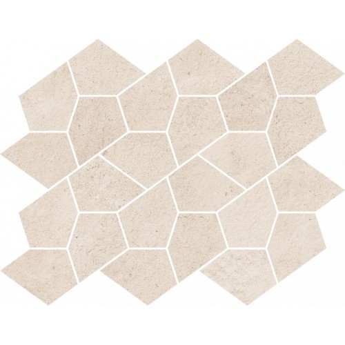 Italon Керамический гранит Eternum Мозаика Snow Mosaico Kaleido 27.6x35.6 натуральный