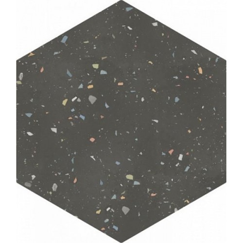 DNA Terrazzo Керамогранит Graphite 32x36.8 натуральный