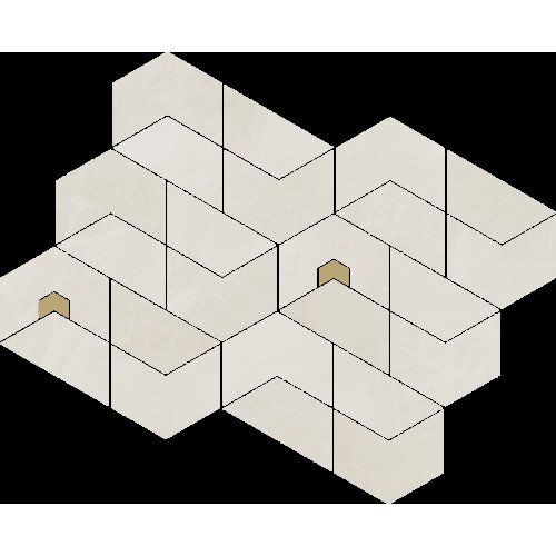 Italon Керамический гранит Continuum Мозаика Polar Jewel 31.1x38.2 натуральный